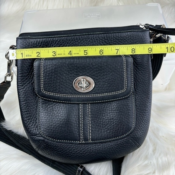 COACH PEBBLED LEATHER CROSSBODY BAG - Picture 10 of 10